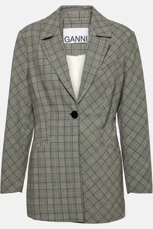 Ganni Blazer a cuadros