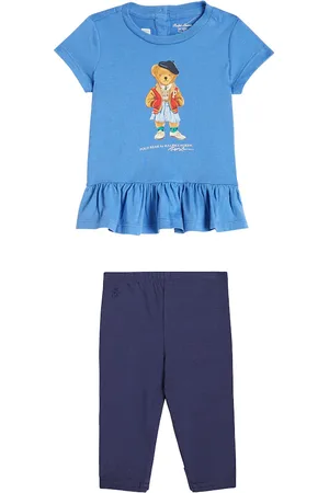 Ralph Lauren Bebé - set de camiseta y leggings de mezcla de algodón