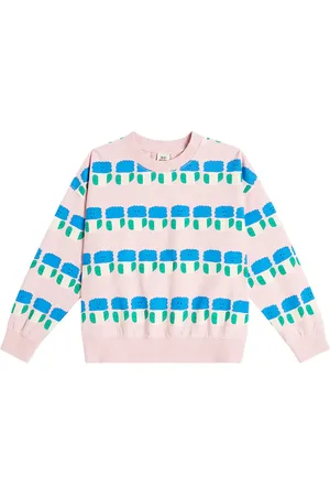 Jelly Mallow Sudadera de jersey de algodón estampada