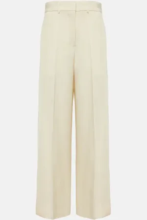 Jil Sander Pantalones anchos de tiro alto