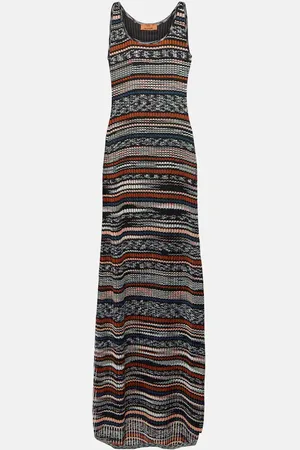 Missoni Vestido largo acanalado