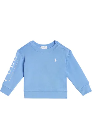 Ralph Lauren Bebé - sudadera de mezcla de algodón con logo
