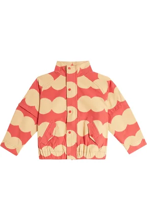 Jelly Mallow Chaqueta de algodón con lunares