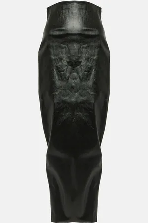 Rick Owens Falda larga de mezcla de algodón