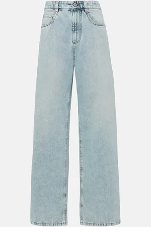 Brunello Cucinelli Jeans anchos de tiro alto