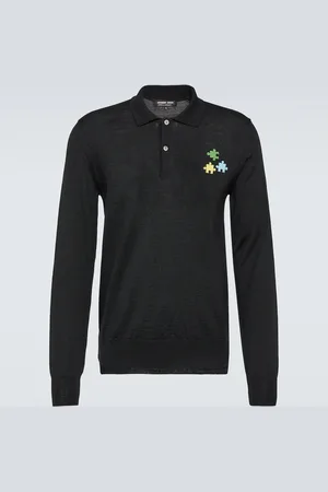 Comme des Garçons Comme des Garçons Homme Deux Polo de lana bordado