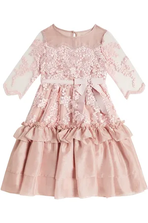PATACHOU Vestido de chifón con volantes