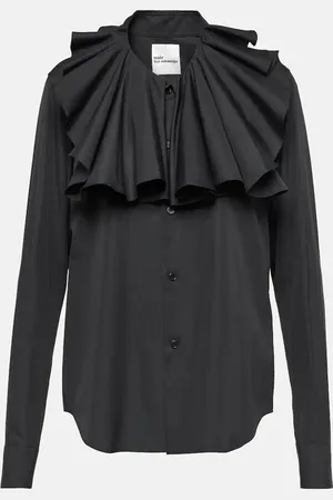 NOIR KEI NINOMIYA Camisa de algodón con volantes