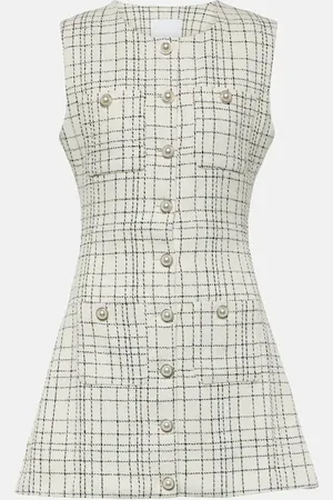 SAME Vestido corto Grace de punto a cuadros