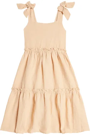Donsje Vestido Janne de lino a capas