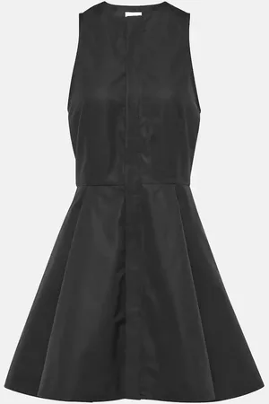 Ami Vestido Godet en popelín de algodón