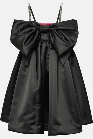 Nina Ricci Vestido corto de satén con lazo