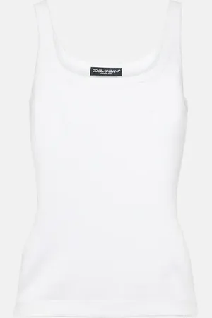 Dolce & Gabbana Tank top de algodón acanalado