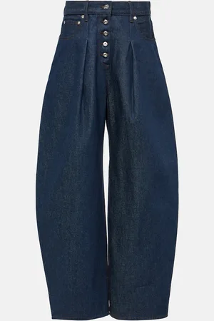 Jacquemus Jeans anchos De-Nîmes Ovalo de tiro alto