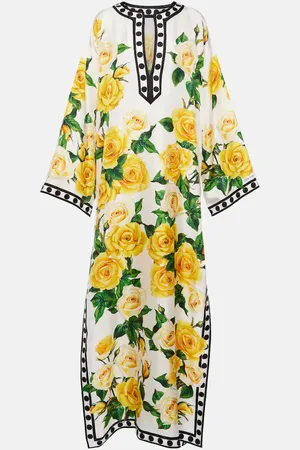 Dolce & Gabbana Caftán de seda floral