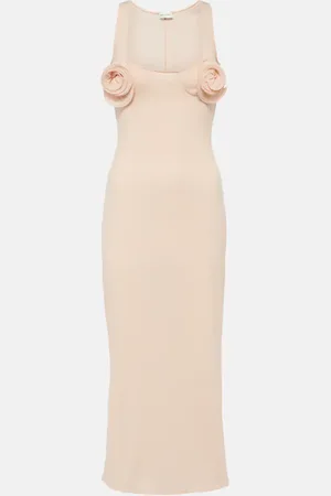 MAGDA BUTRYM Vestido midi de jersey con apliques florales