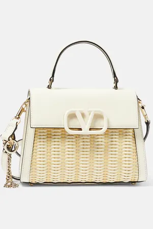 Bolso saco VLogo Signature Small de piel en blanco - Valentino