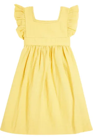 BONPOINT Vestido Cassiope de algodón fruncido