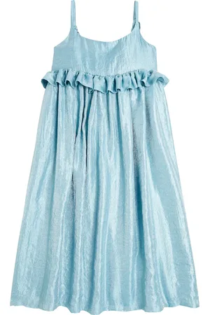 CAROLINE BOSMANS Vestido de lamé con volantes