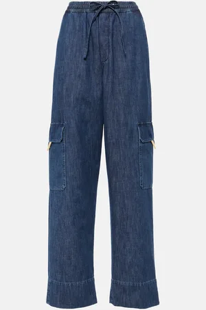 VALENTINO Jeans cargo anchos con VGold