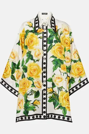 Dolce & Gabbana Camisa oversized de seda floral