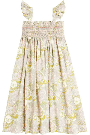 BONPOINT Vestido Frances de algodón estampado