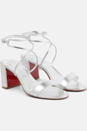 Christian Louboutin Sandalias Choca Girl 70 de piel metalizada