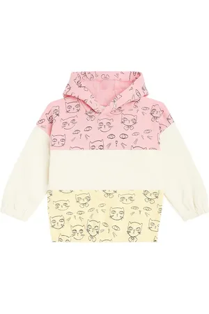 Mini Rodini Sudadera con capucha Cathlethes de algodón