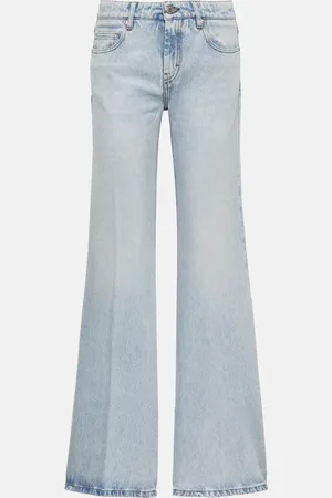 Ami Jeans flared con bajo dividido