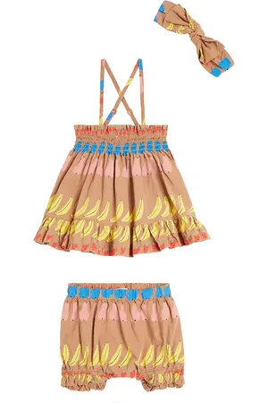 Jelly Mallow Bebé - set Fruit de vestido, braga y diadema