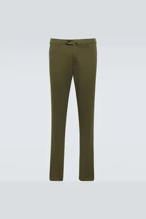 Loro Piana Pantalones chinos Pantaflat de mezcla de algodón