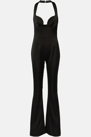 GALVAN Mono flared con cuello halter