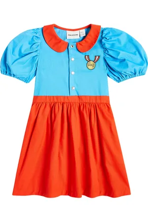 Mini Rodini Vestido Medal de algodón