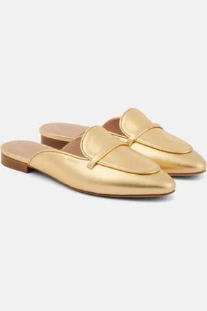 MALONE SOULIERS Mules Berto de piel metalizada