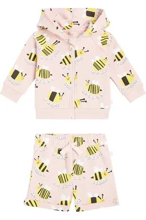 Stella McCartney Bebé - set de sudadera y shorts de algodón