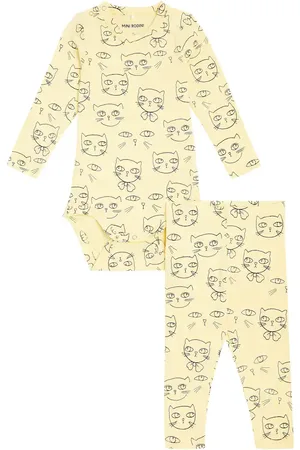 Mini Rodini Bebé - set de mono y pantalones Cathlethes