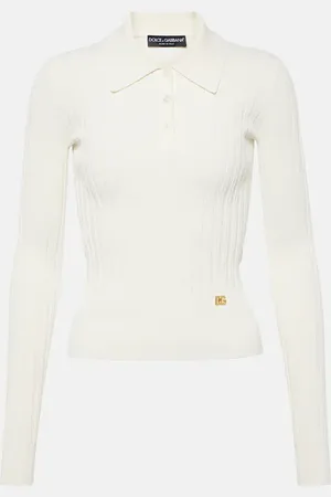 Dolce & Gabbana Polo acanalado con logo