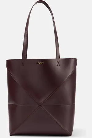 Loewe Tote Puzzle Fold Medium de piel