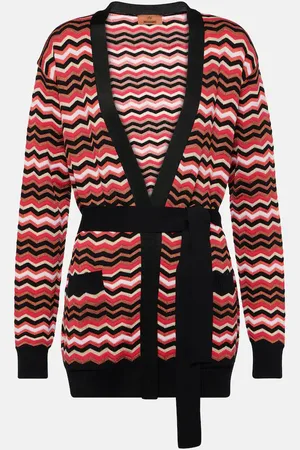 Missoni Cárdigan de mezcla de algodón en zigzag