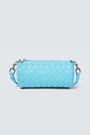 Bottega Veneta Bolso cruzado Barrel de piel Intrecciato