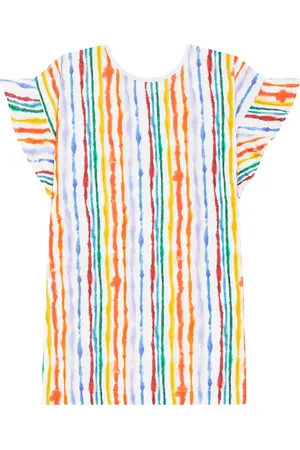 Molo Top Cayla de algodón a rayas tie-dye