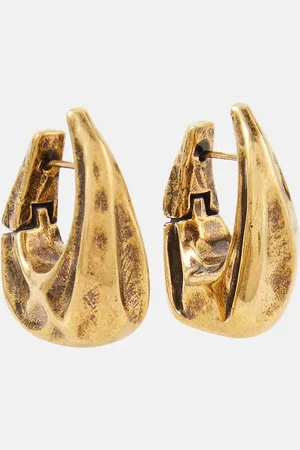 Khaite Pendientes de aro Olivia Small chapados en oro de 18 ct