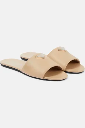 Prada Sandalias de piel con logo