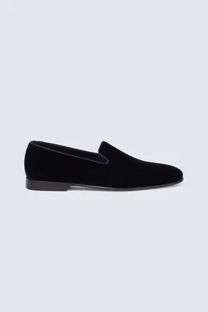 Manolo Blahnik Mocasines Mario de terciopelo