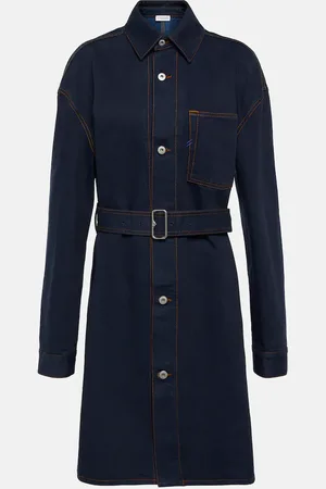Burberry Vestido camisero midi de denim