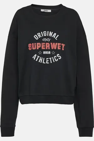 Didu Sudadera de jersey de algodón estampada