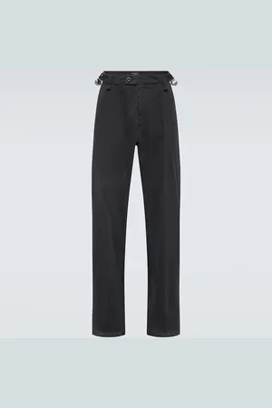 Balenciaga Pantalones rectos de algodón