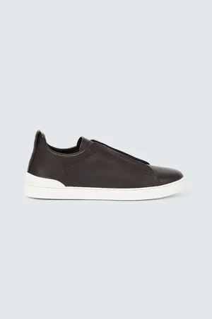 Ermenegildo Zegna Zapatillas Triple Stitch de piel