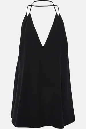 Totême Top de seda con cuello halter