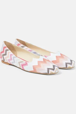 Missoni Sandalias con cuña en zigzag